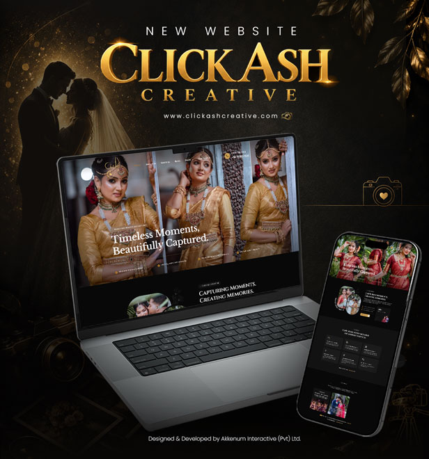Click Ash Creative Website: A Modern Digital Experience for a Photography Studio